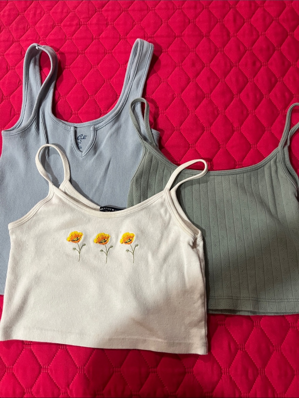 Brandy Melville/John Galt Bundle of 3 Cropped Tee’s